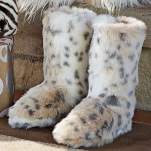 Pottery Barn Teen | Faux-Fur Slipper Booties